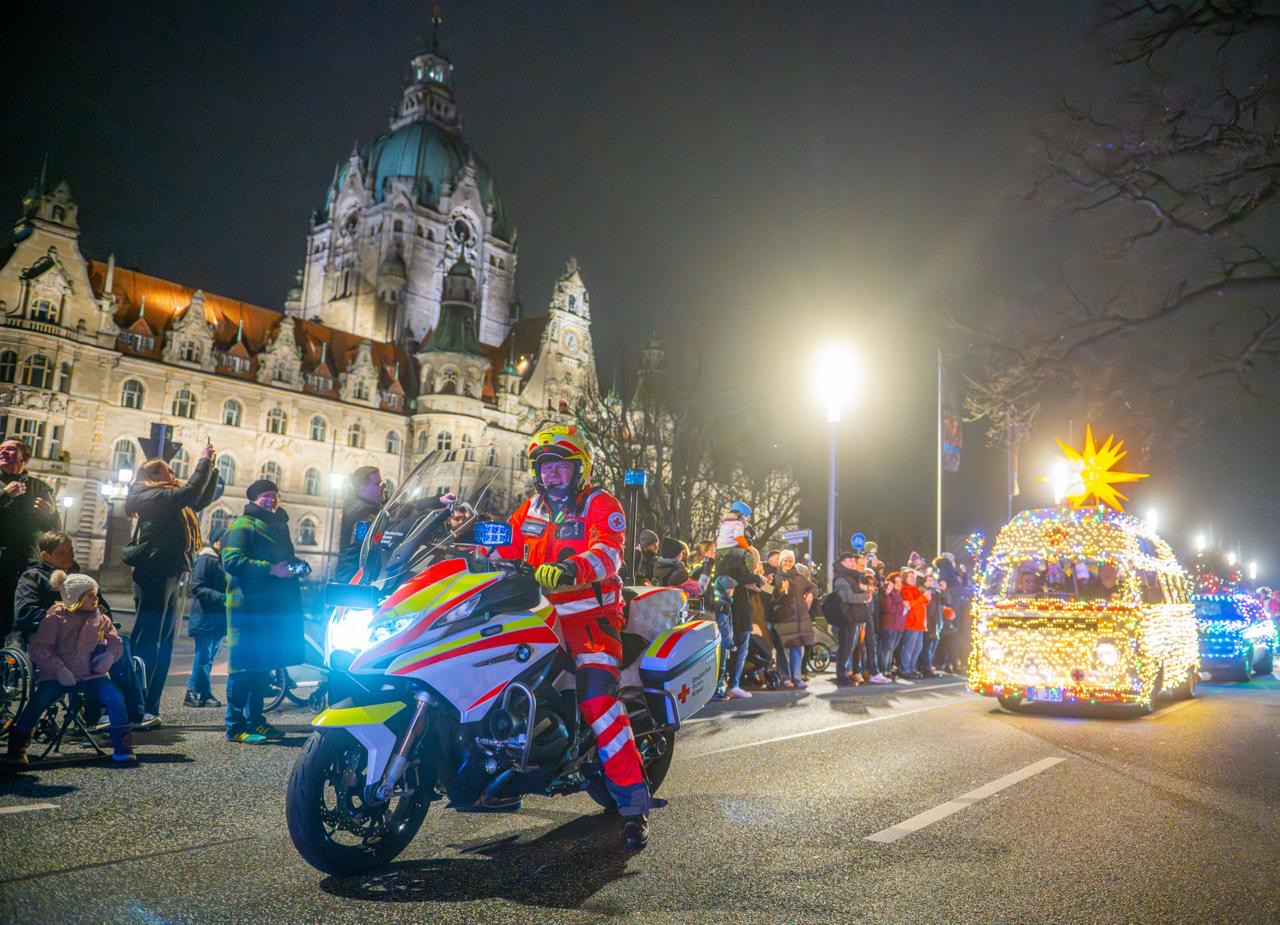 DRK Motorradstaffel im Einsatz
